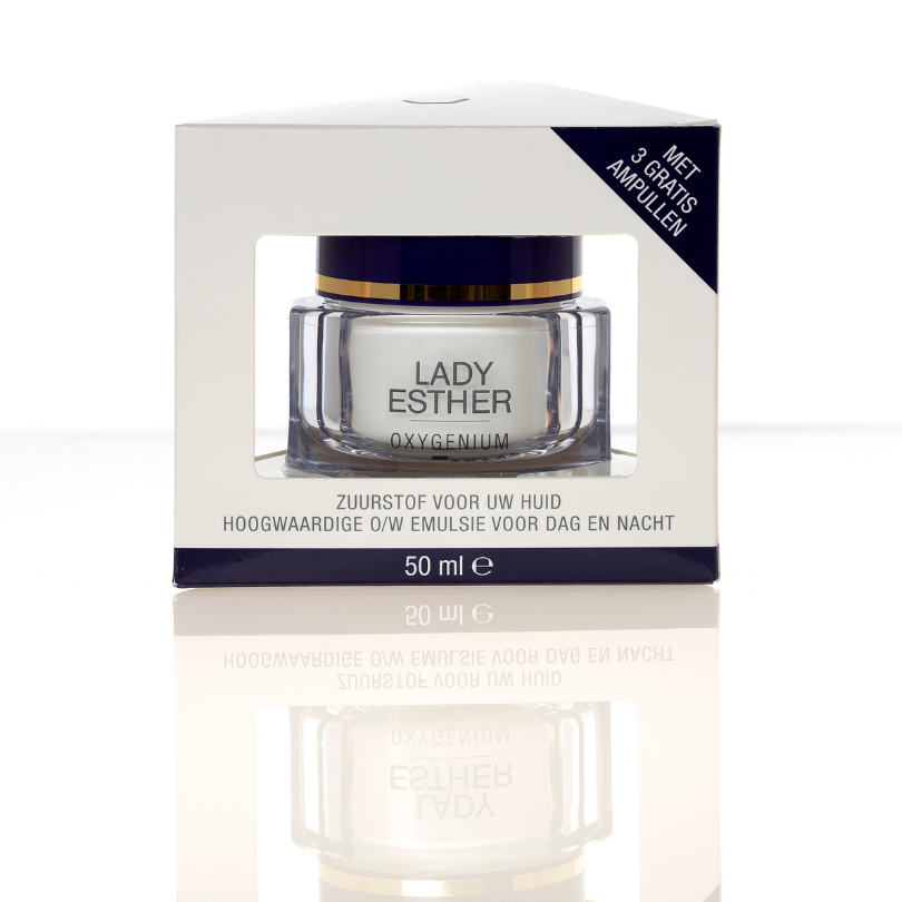 Lady Esther Oxygenium Cream 50ML + 3 Gratis Ampullen